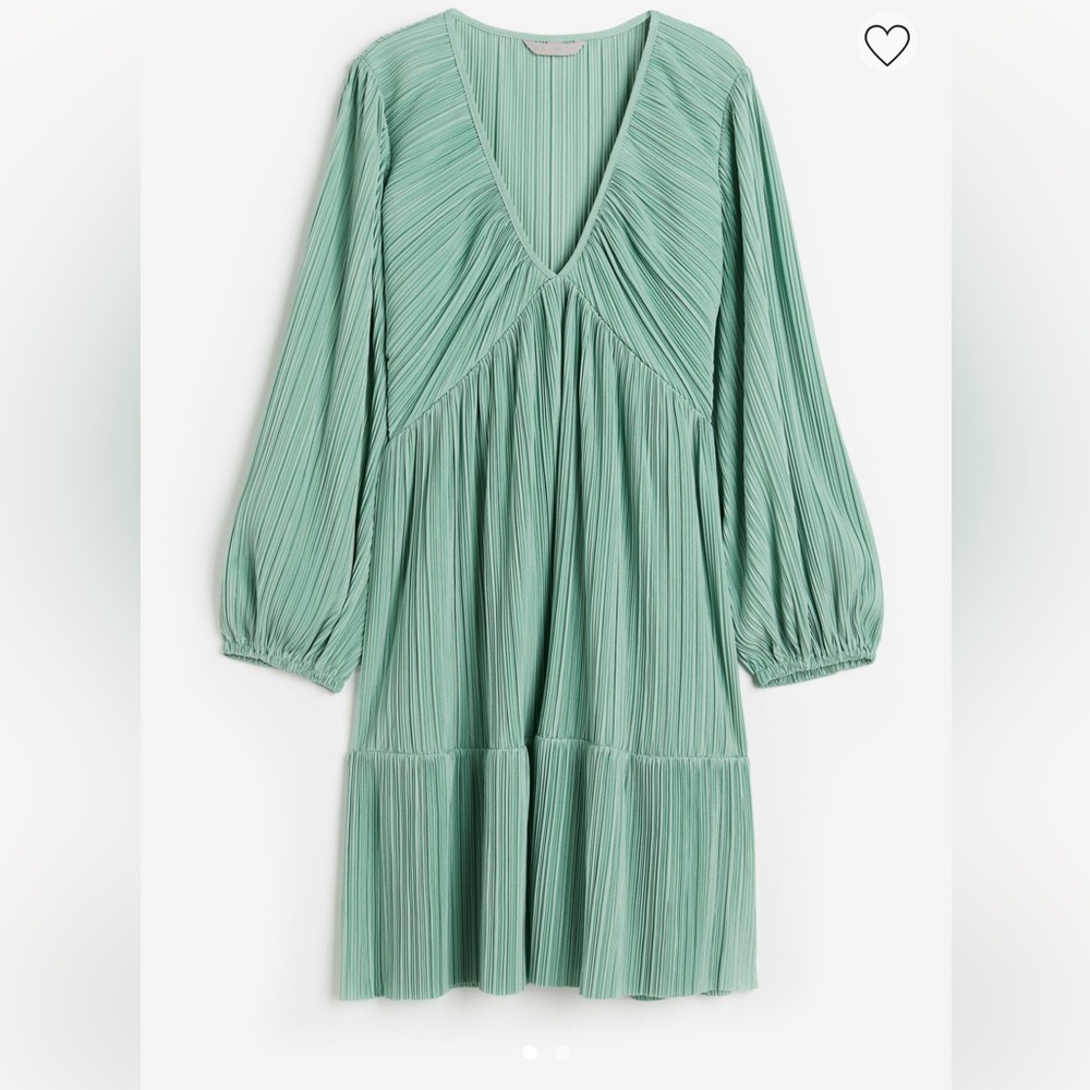 - H&M Bloggers Favorite Mint Green Textured Sleeves Driss - Picture 3 of 5
